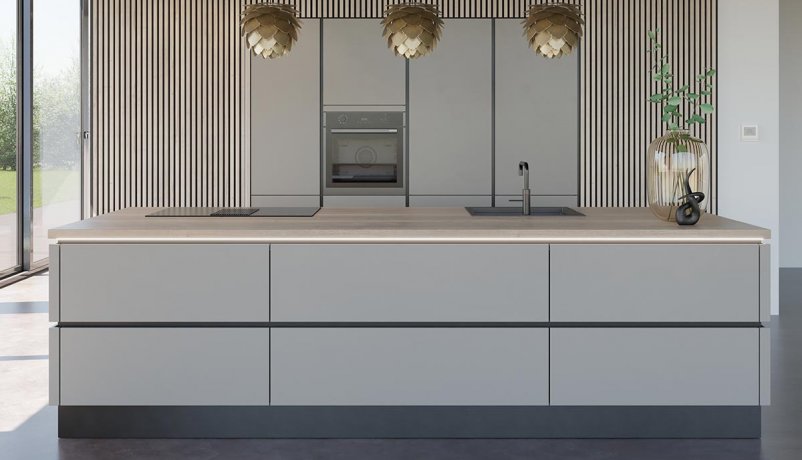 Line N-luksuskøkken med ægte grebsfrit design