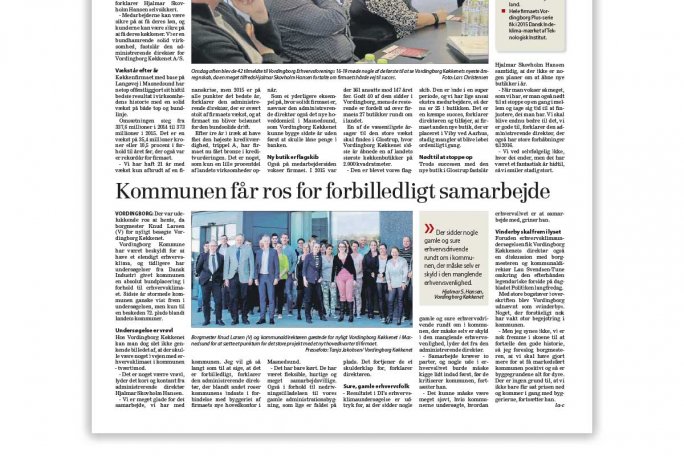 Ros for forbillidligt samarbejde artikel