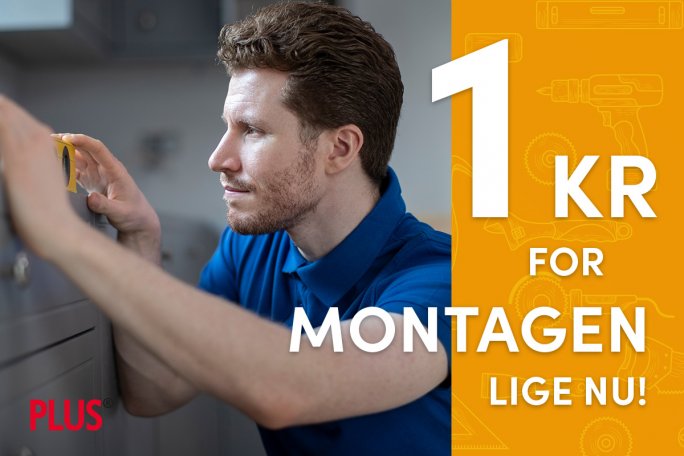 Få montage for 1 kr. med dit komplette køkkenkøb
