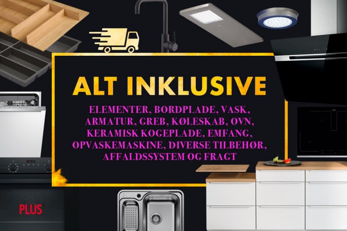 Alt inklusive betyder et tilbud på et komplet funktionelt køkken