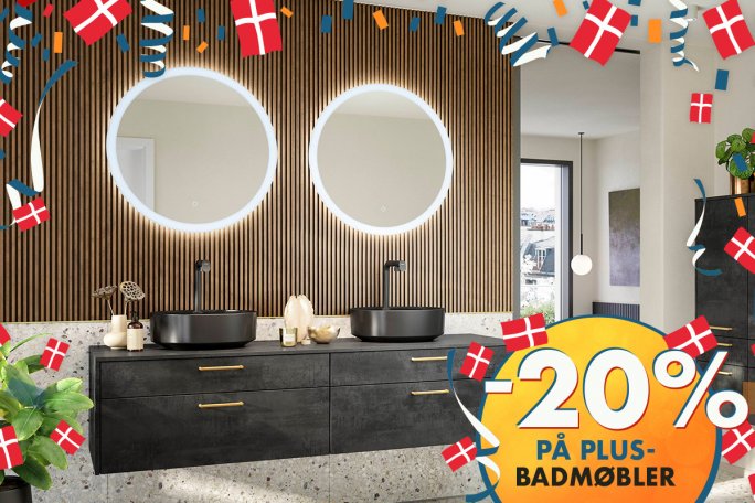Spar 20 % på PLUS-badmøbler