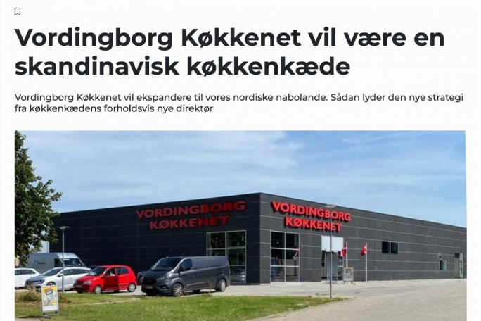 Vordingborg Køkkenet vil være en skandinavisk køkkenkæde