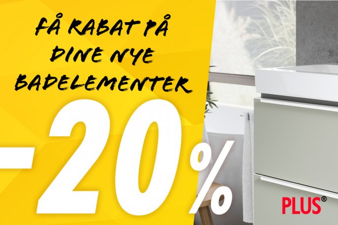 Få rabat på dine nye bad-elementer