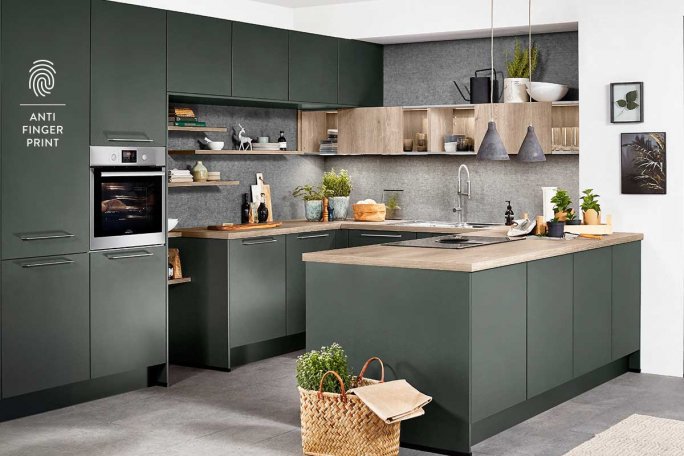 Bring farve ind i hjemmet med et grønt køkken