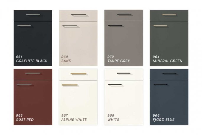 Få Easytouch-serien i otte forskellige farver