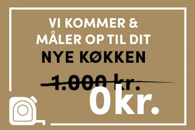 Vi kommer og måler dit nye køkken op