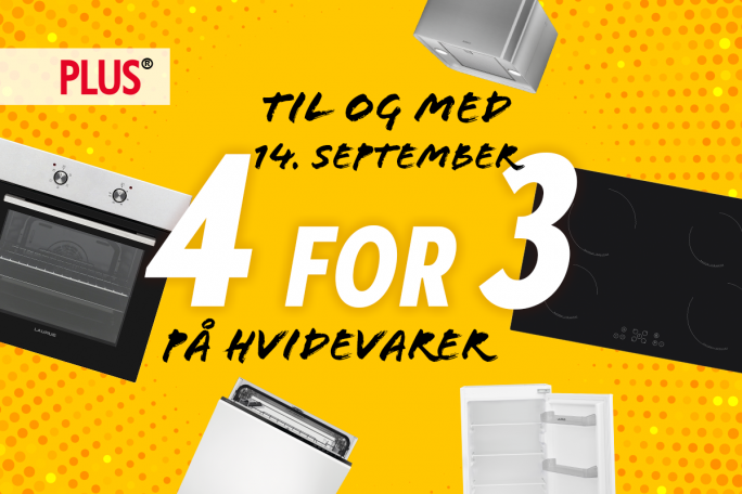 Køb 3 hvidevarer og få en ekstra med i prisen