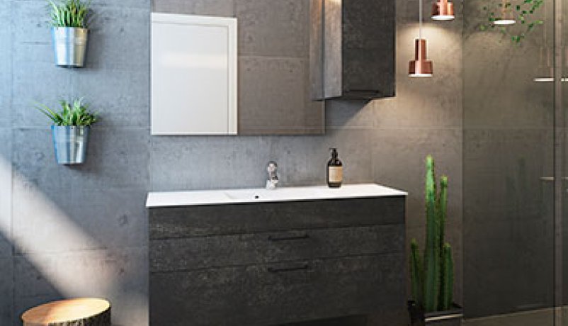 Nyt badeværelse i minimalistisk og varm stil
