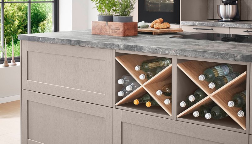 Frame fyldningslåge i sandfarve