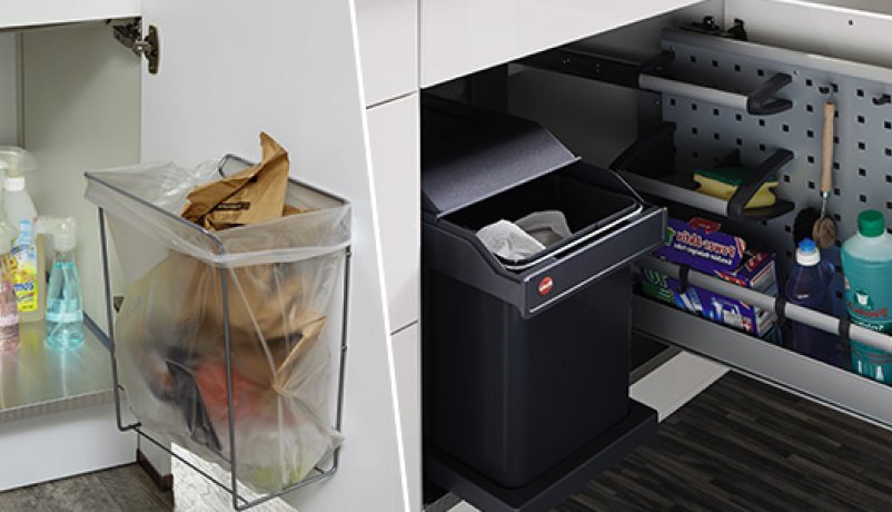 Smart affald- og sorteringssystem til køkkenet