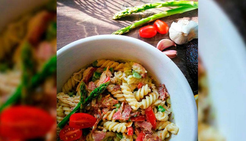 vordingborg køkkenet opskrifter gratis madretter pastasalat med avocado avocadodressing pasta