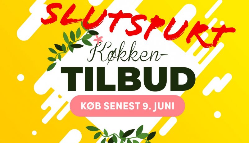 Køb nyt køkken i Laser- eller Inline-serier til fantastiske kampagnepriser - slutspurt
