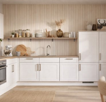 Køkken med fyldningslåger